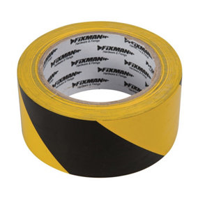 Fixman Hazard Tape - 50mm x 33m Black/Yellow