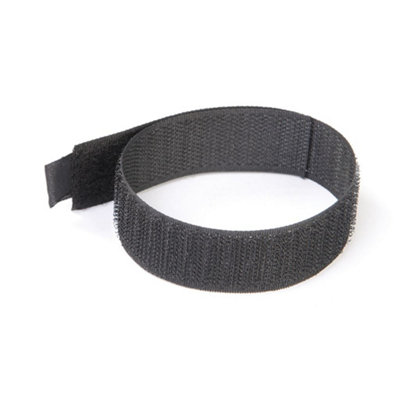 Fixman Hook & Loop Cable Ties 10pk - 300mm Black