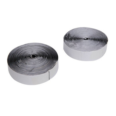 Fixman Hook & Loop Tape Black Self-Adhesive 2pce - 25mm x 5m Price Comparisons | Compare The Build