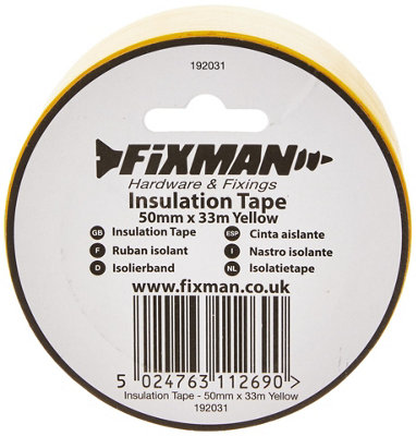 Fixman Insulation Tape 19mm x 33m White