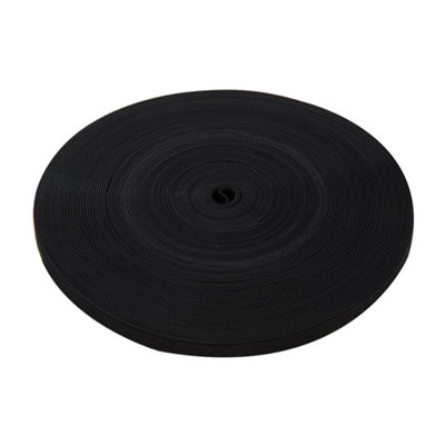 Fixman Self-Wrap Hook & Loop Tape Black - 13mm x 25m