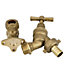 FixTheBog™ 1/2 inch Bip Tap with Brass Wall Plate with instructions
