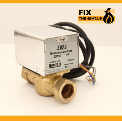 FixTheBog™ 22Mm 2-Port Motorised Mid Position Replace Honeywell V4043H1056 V4073A1039 - 7