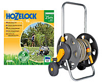 FixTheBog Hozelock 2488 60m Cart with 25M hose included plus DCV Tap