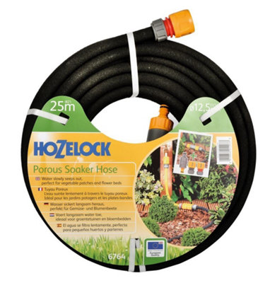 FixTheBog Hozelock SOAKER HOSE 25M plus Double Check Valve Tap DCV Tap and PTFE tape