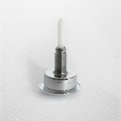 FixTheBog Optima 49 Toilet Push Button Dual Flush Water Saving Chrome Effect Wickes