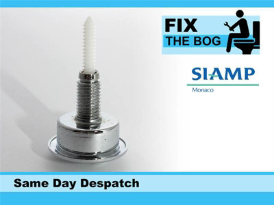 FixTheBog  Optima 49 Toilet Push Button Dual Flush Water Saving Chrome Homebase - 4