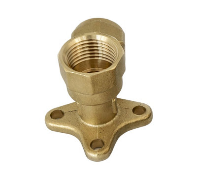 FixTheBog™ Outside 1/2" BSP Garden Hose Union Bib Tap with Double Check Valve with 15mm Wing Back Elbow & FREE PTFE - 3