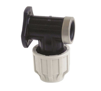 FixTheBog™ Professional 20mm MDPE Outside Tap Kit With Plastic Wall Plate and Garden Hose Fitting - 4
