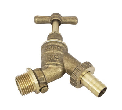 FixTheBog™ Professional 350mm THRU WALL Flange Outside Garden Tap Kit meets Water Regs Hozelock GT4 DIY inc winter drain down