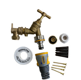 FixTheBog™ Professional HozeLock Outside Garden Tap kit Water Regs GT14PRO with instructions