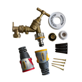 FixTheBog™ Professional HozeLock Outside Garden Tap kit Water Regs GT15PRO with instructions