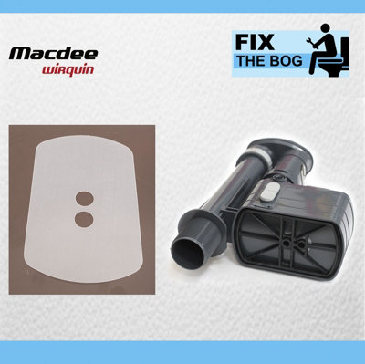 Diaphragme De Siphon Pour Chasse D'eau Macdee Metro - Version Noire, Approuvé WRAS, Pièce De Rechange - 12