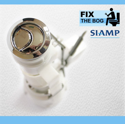 FixTheBog Rosalind / Rossini WC Cistern fittings pack including Dual Flush Chrome button