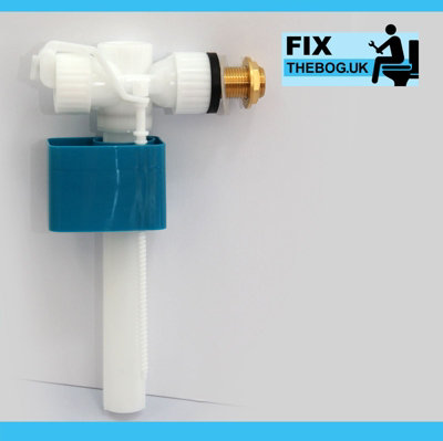 FixtheBog Side Entry 1/2 inch Brass Tail Fill valve WRAS approved