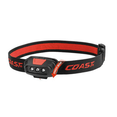 FL14 Head-Torch (Black) 30 lumens, high/low white, solid red and flashing red modes, 2 x AAA batteries