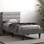Flair Barnhill Fabric Single Bed - Silver