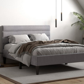 Flair Barnhill Fabric Superking Bed - Silver