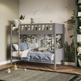 Flair Bea Shorty Wooden Bunk Bed (75x175cm) - Grey