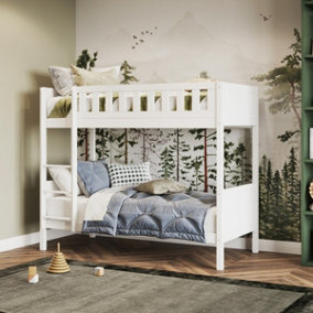 Flair Bea Shorty Wooden Bunk Bed (75x175cm) - White