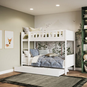Flair Bea Wooden Bunk Bed - White