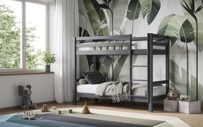 Flair Callisto Shorty Bunk Bed (75x175cm) Grey DIY at B&Q