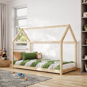 Flair Play House Wooden Bed Frame - Pine