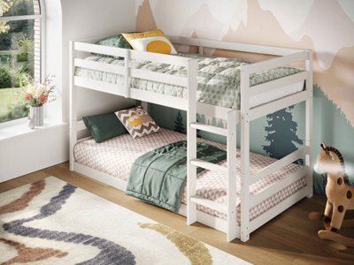 White low bunk clearance beds