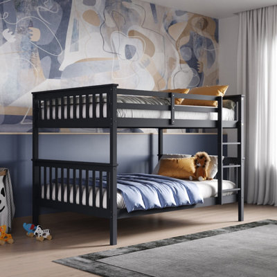 Flair Tetrad Detachable Wooden Bunk Bed - Grey