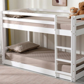 Flair Wooden Spark Low Bunk Bed - White