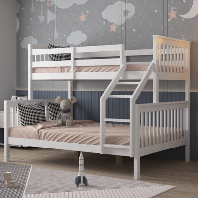 Flair Wooden Zoom Triple Bunk Bed - White