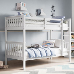 Flair Zoom Wooden Bunk Bed - White