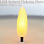 Flameless LED Candle Remote Control 3 Wick Smoked Glass Jar Real Wax Christow