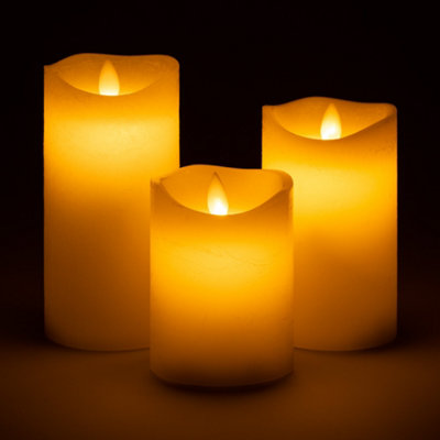 Real wax deals flickering candles