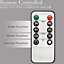Flameless LED Candles Christmas Real Wax Flickering Flame Remote Control Set Of 3 Christow