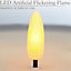 Flameless LED Candles With Remote Grey Glass Set Of 3 Christow