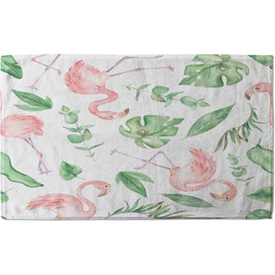 Flamingo & Leaves (Bath Towel) / Default Title Price Comparisons | Compare The Build