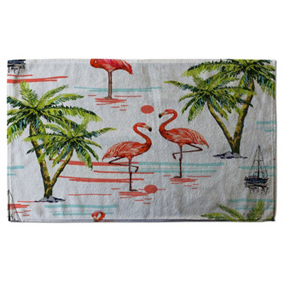 Flamingo & Palm Trees (Bath Towel) / Default Title Price Comparisons | Compare The Build