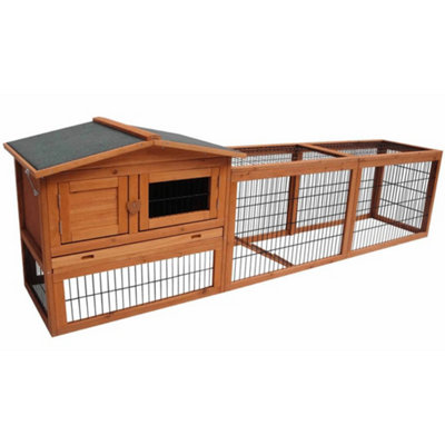 FLAMINGO Rabbit Hutch Sunshine Jumbo 230x53x70 cm 200076 Price Comparisons | Compare The Build