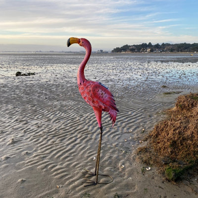 Flamingo Solar Light Garden Ornament