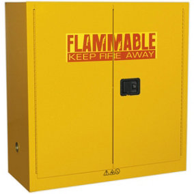 Flammable Substance Storage Cabinet - 1095mm x 460mm x 1120mm - 3-Point Key Lock