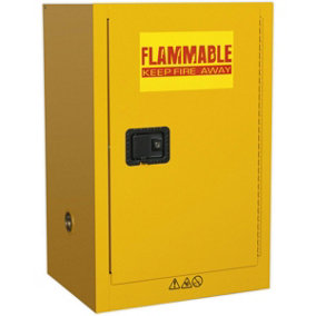 Flammable Substance Storage Cabinet - 585mm x 455mm x 890mm - 3-Point Key Lock