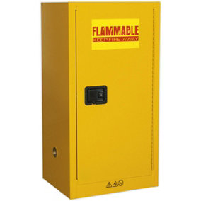 Flammable Substance Storage Cabinet - 585mm x 460mm x 1120mm - 3-Point Key Lock