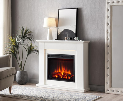 FLAMME 40" Mardella Fireplace with surround 2kW Fireplace Heater White Multiple Colours Available Multiple Colours Available Price Comparisons | Compare The Build