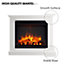 FLAMME Ashbourne Fireplace with 32" surround with 2kW Fireplace Heater White Multiple Colours Available