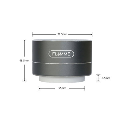 FLAMME Bluetooth Speaker with Pre Installed Fireplace Craclking Sound Effects