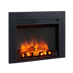 FLAMME Innsbruck Fireplace Insert Suitable for Custom Media Wall or Mantel Designs 24"/60cm - 35"/90cm