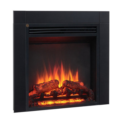 FLAMME Innsbruck Fireplace Insert Suitable for Custom Media Wall or Mantel Designs 24"/60cm - 35"/90cm