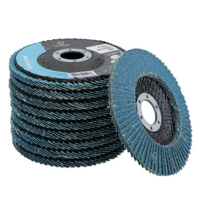 20 Pack 4-1/2 Inch Flap Disc 60 Grit Grinder Sanding Disc 4.5 Inch Grinding  Wheels and Sanding Discs for Angle Grinder, Type #27 Aluminum Oxide