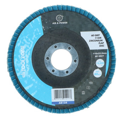 Flap Sanding Disc for Angle Grinder Zirconium 10pk 60 Grit 4-1/2"
